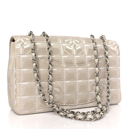 Chanel Nylon Medium Travel Flap Light Beige 4 of 10