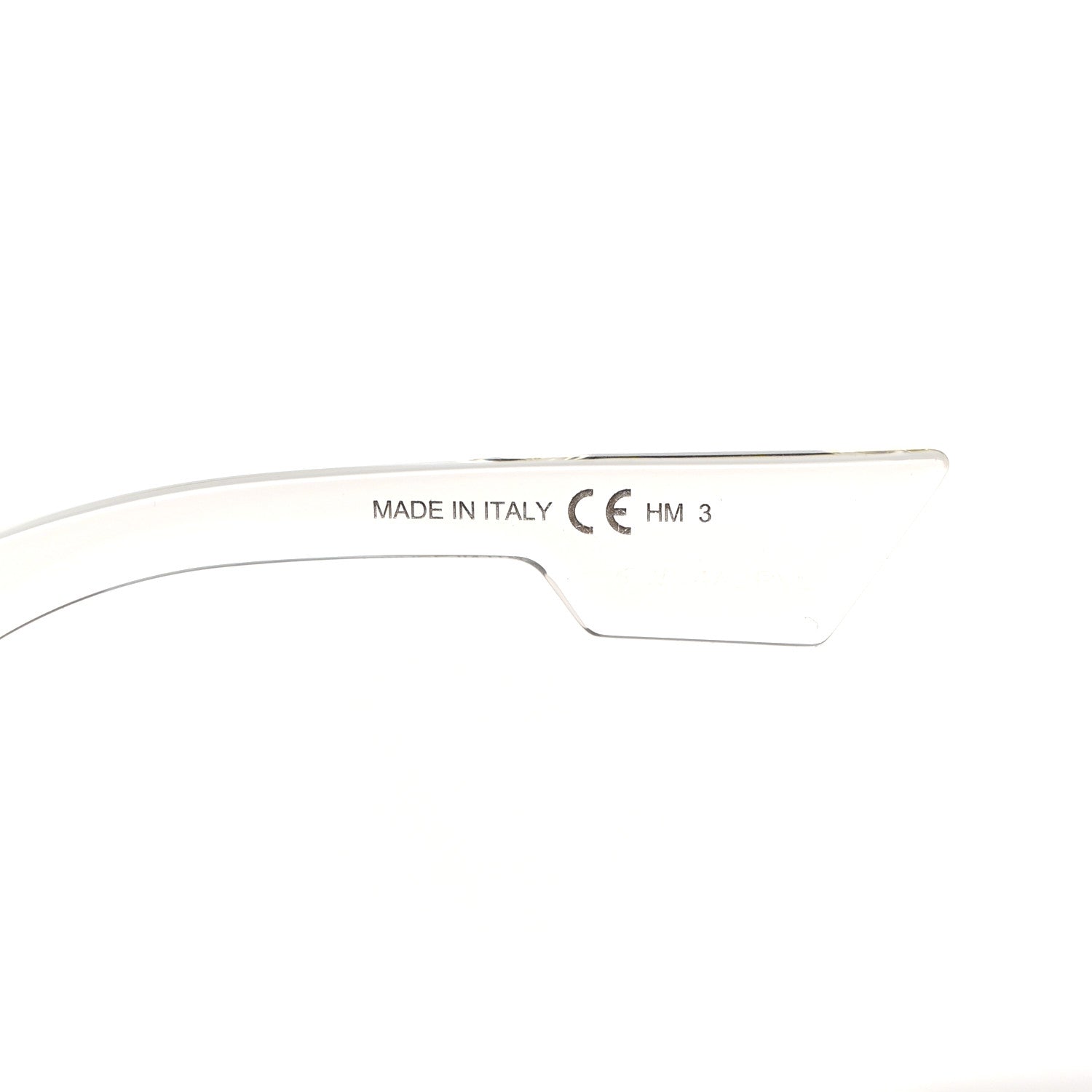 Christian Dior Acetate Oblique Oval Sunglasses Transparent 5 of 8