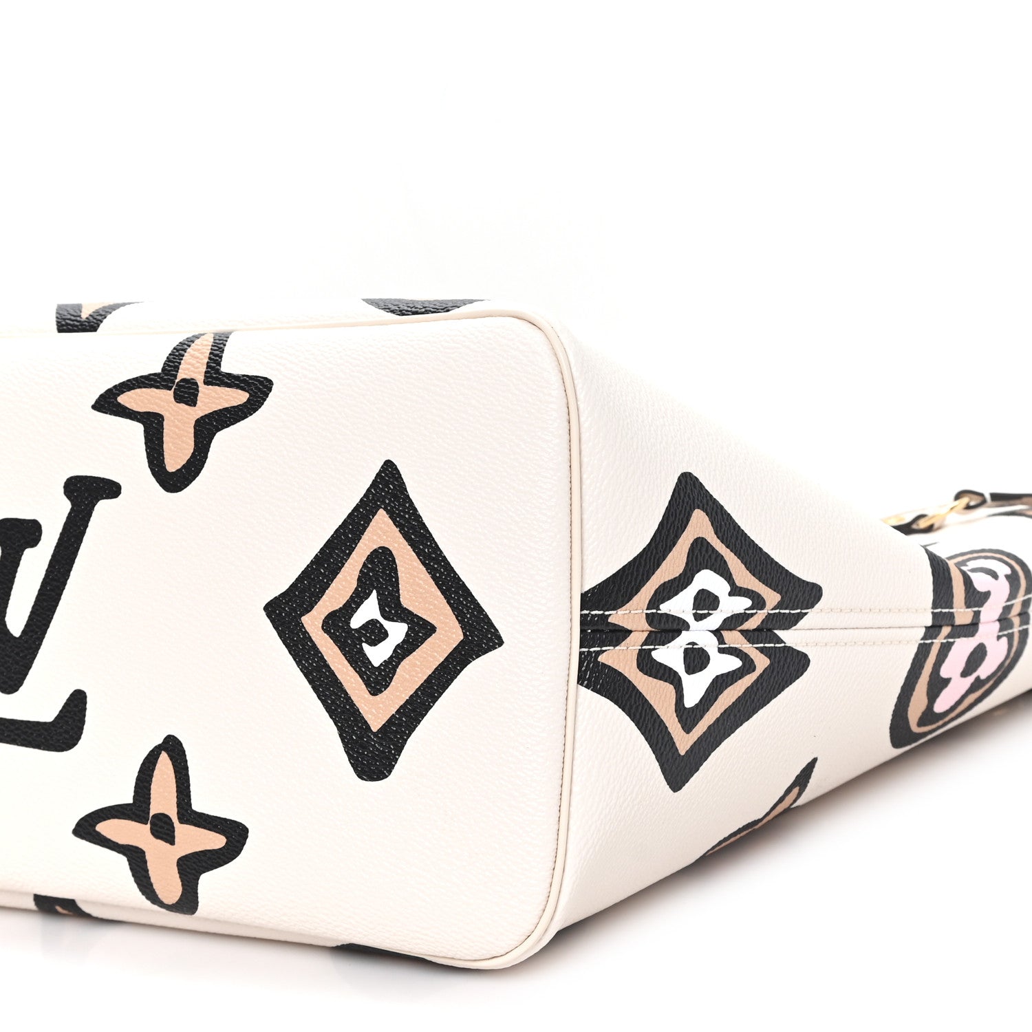 Louis Vuitton Monogram Giant Wild at Heart Neverfull MM Creme 10 of 10