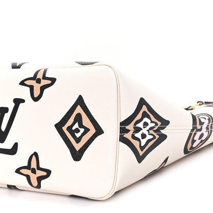 Louis Vuitton Monogram Giant Wild at Heart Neverfull MM Creme 10 of 10