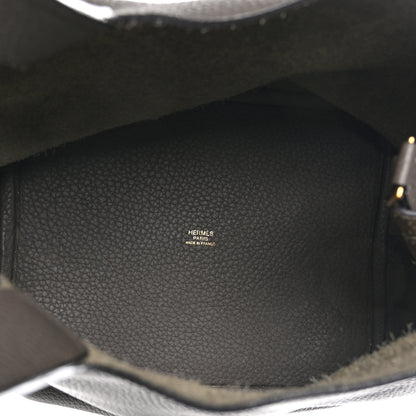 Hermes Taurillon Clemence Picotin Lock 22 MM Etain 5 of 12