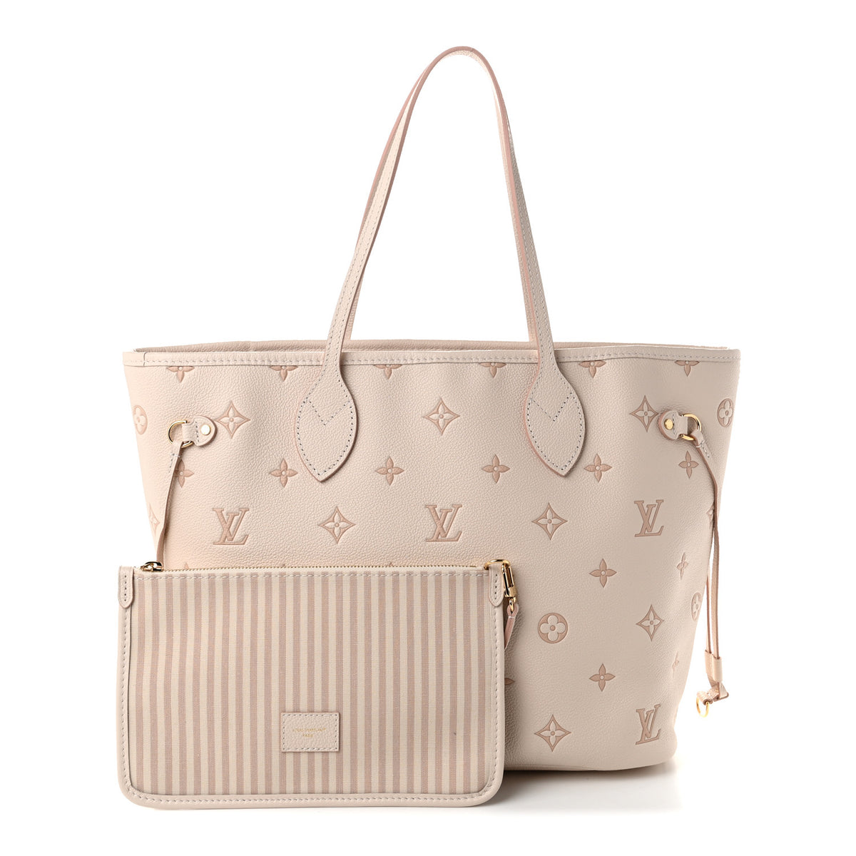 Louis Vuitton Monogram Debossed Neverfull MM Eden 3 of 11