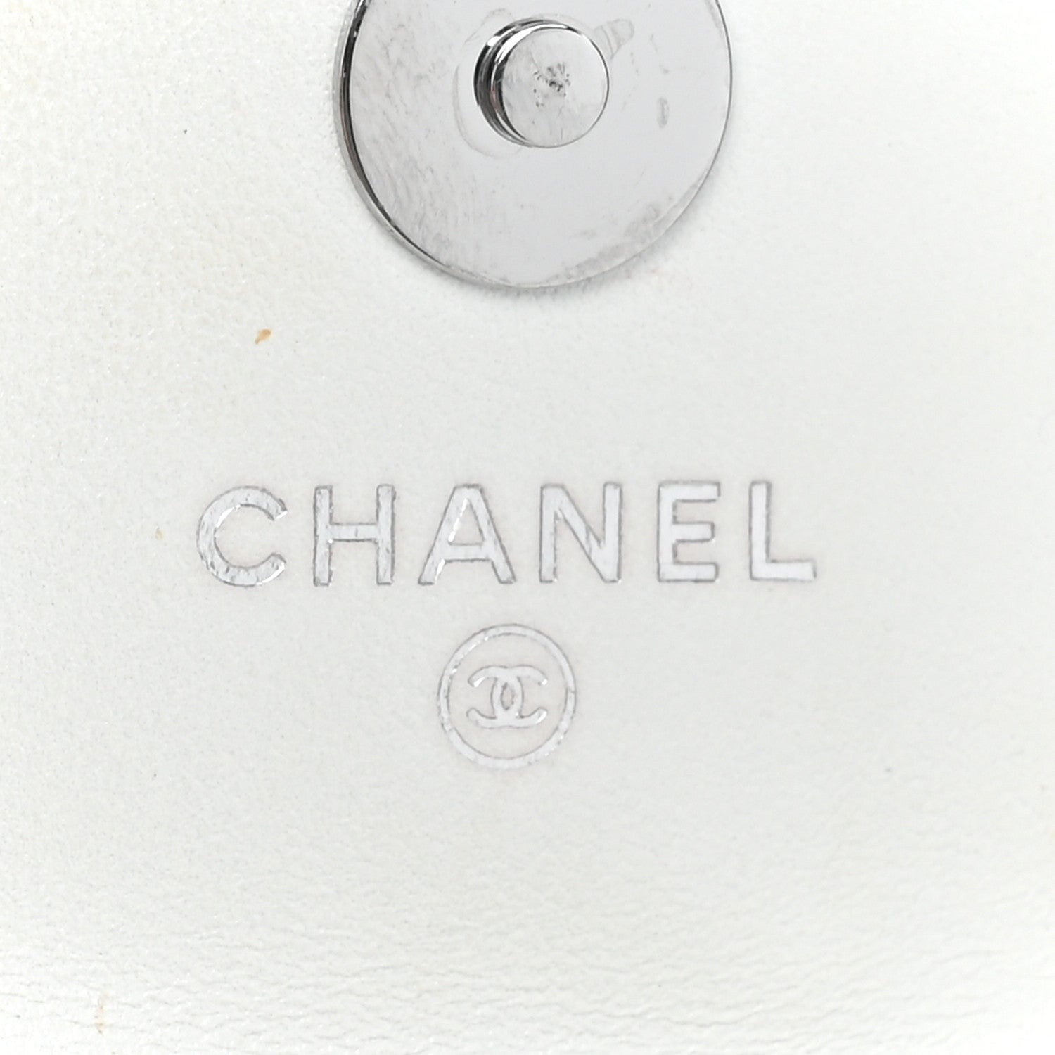 Chanel Calfskin Quilted Maxi Pearls Clutch With Chain White 6 of 14