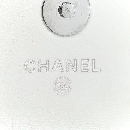 Chanel Calfskin Quilted Maxi Pearls Clutch With Chain White 6 of 14