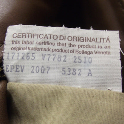 Bottega Veneta Leather Intrecciato Roma Tote Brown 10 of 11