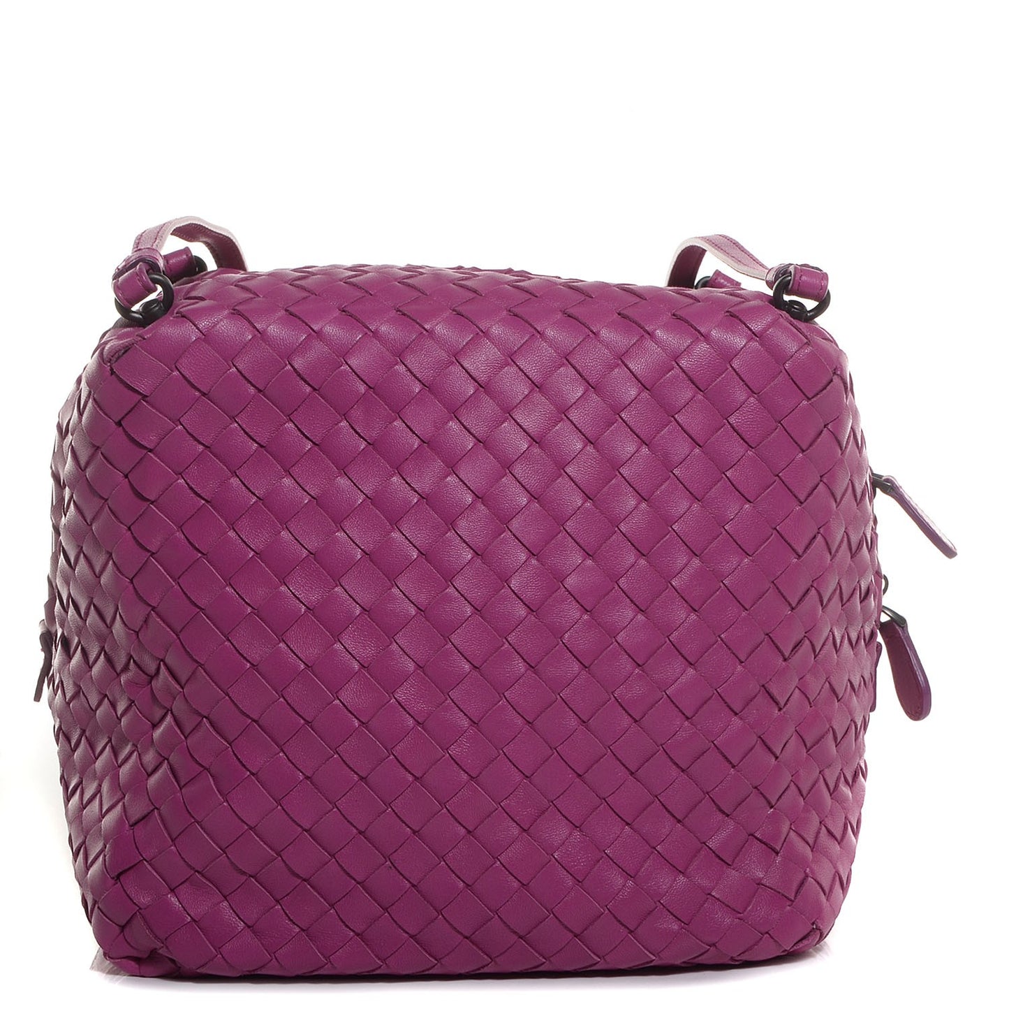 Nappa Intrecciato Cube Messenger Ametiste