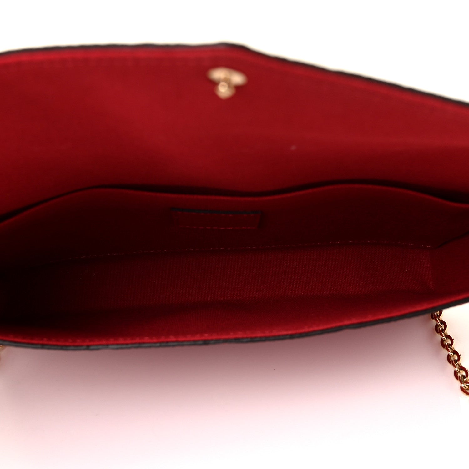 Louis Vuitton Empreinte Pochette Felicie Chain Wallet Scarlet 5 of 9