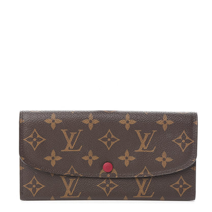 Louis Vuitton Monogram Emilie Wallet Fuchsia 1 of 5