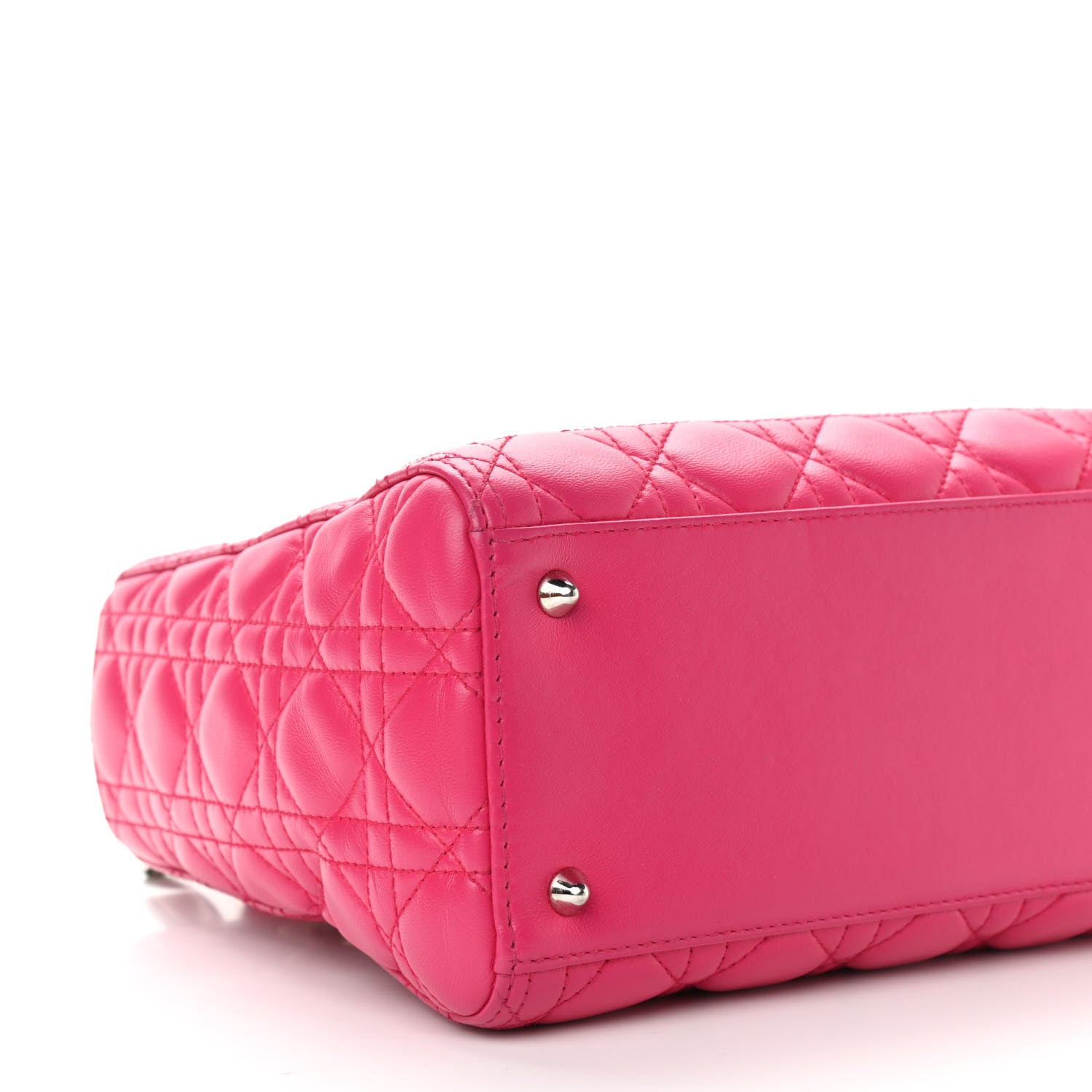 Christian Dior Lambskin Cannage Medium Lady Dior Pink 8 of 9