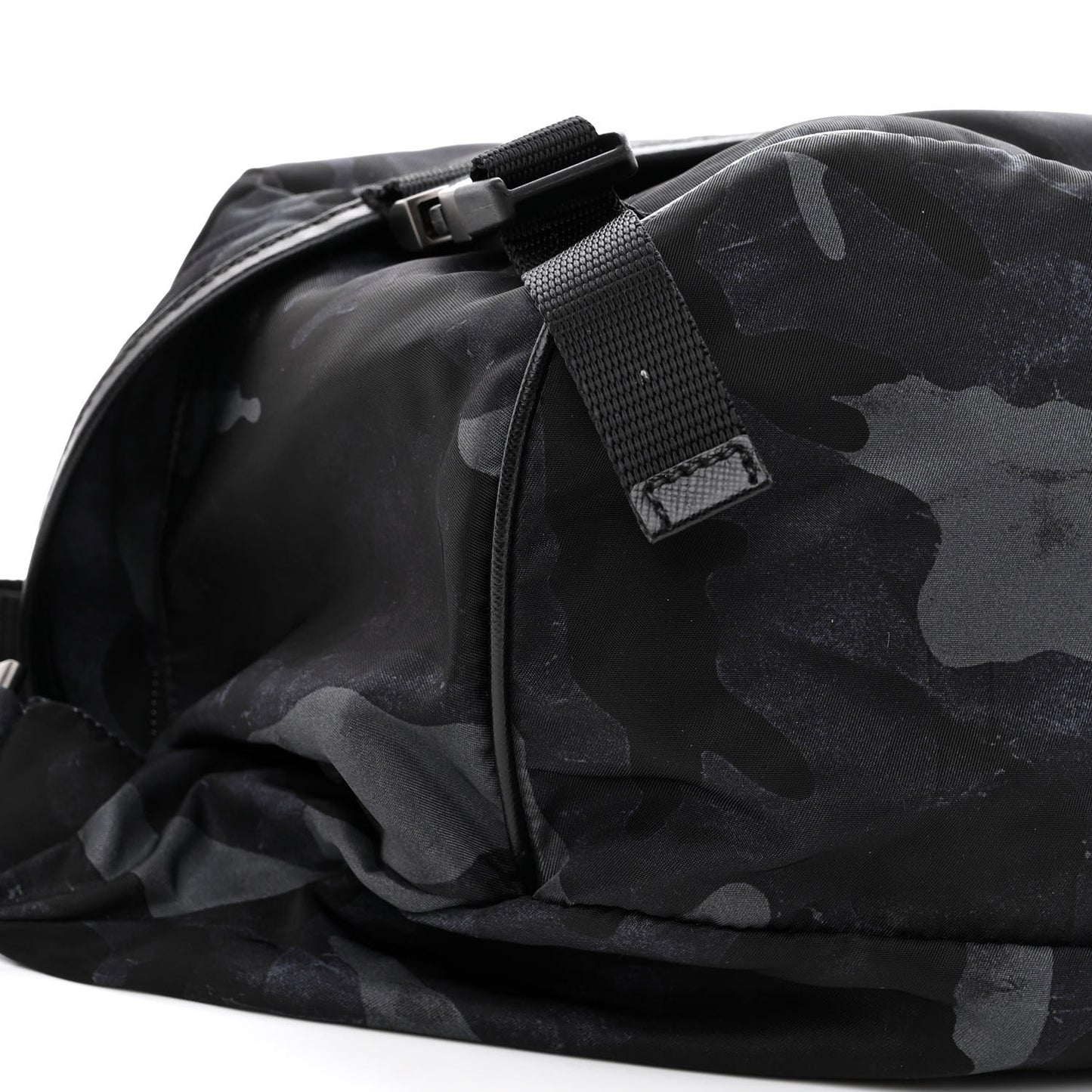 Tessuto Nylon Camouflage Belt Bag Blue Grey