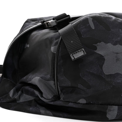 Prada Tessuto Nylon Camouflage Belt Bag Blue Grey 8 of 9