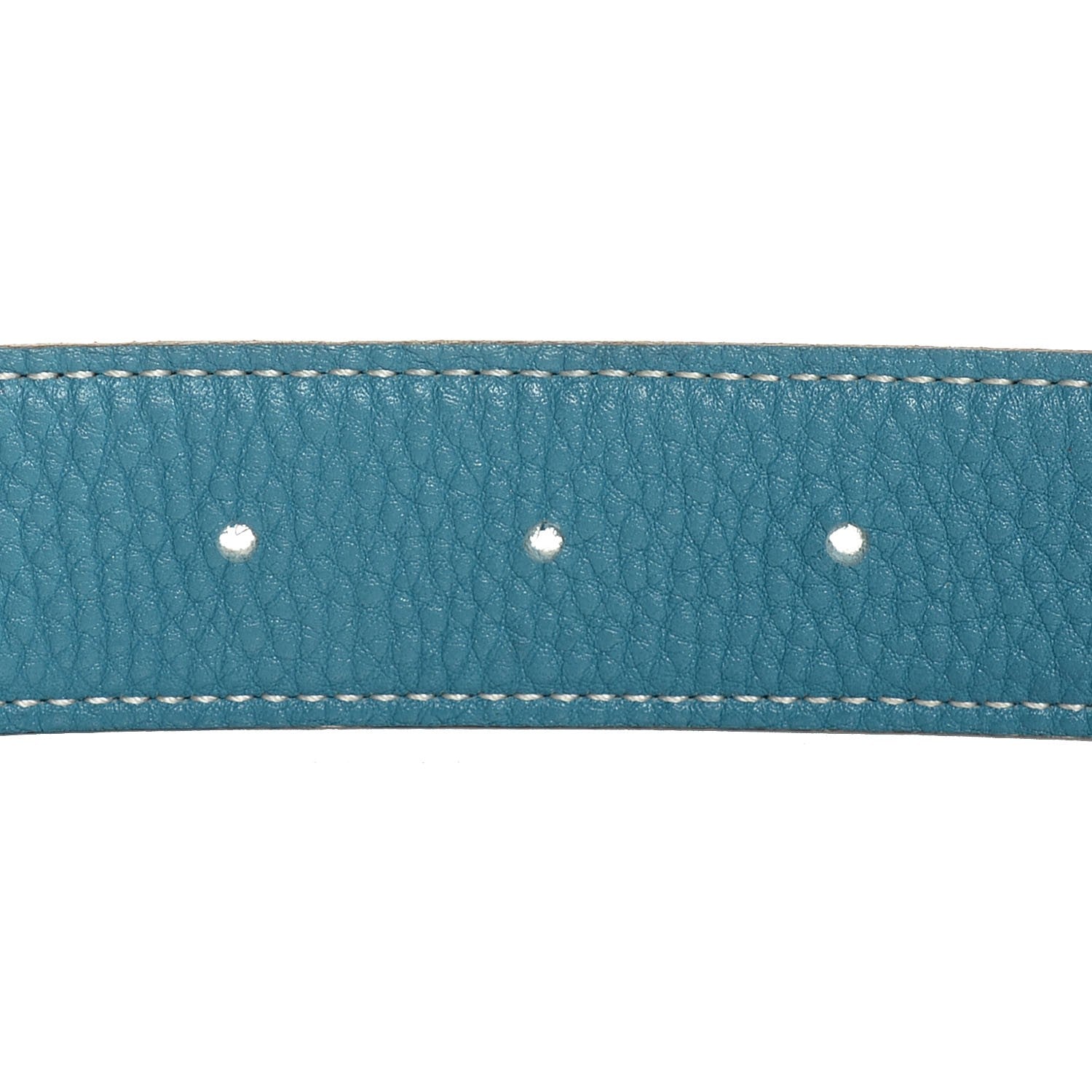Hermes Box Taurillon Clemence 32mm H Belt 95 Black Blue Jean 7 of 10