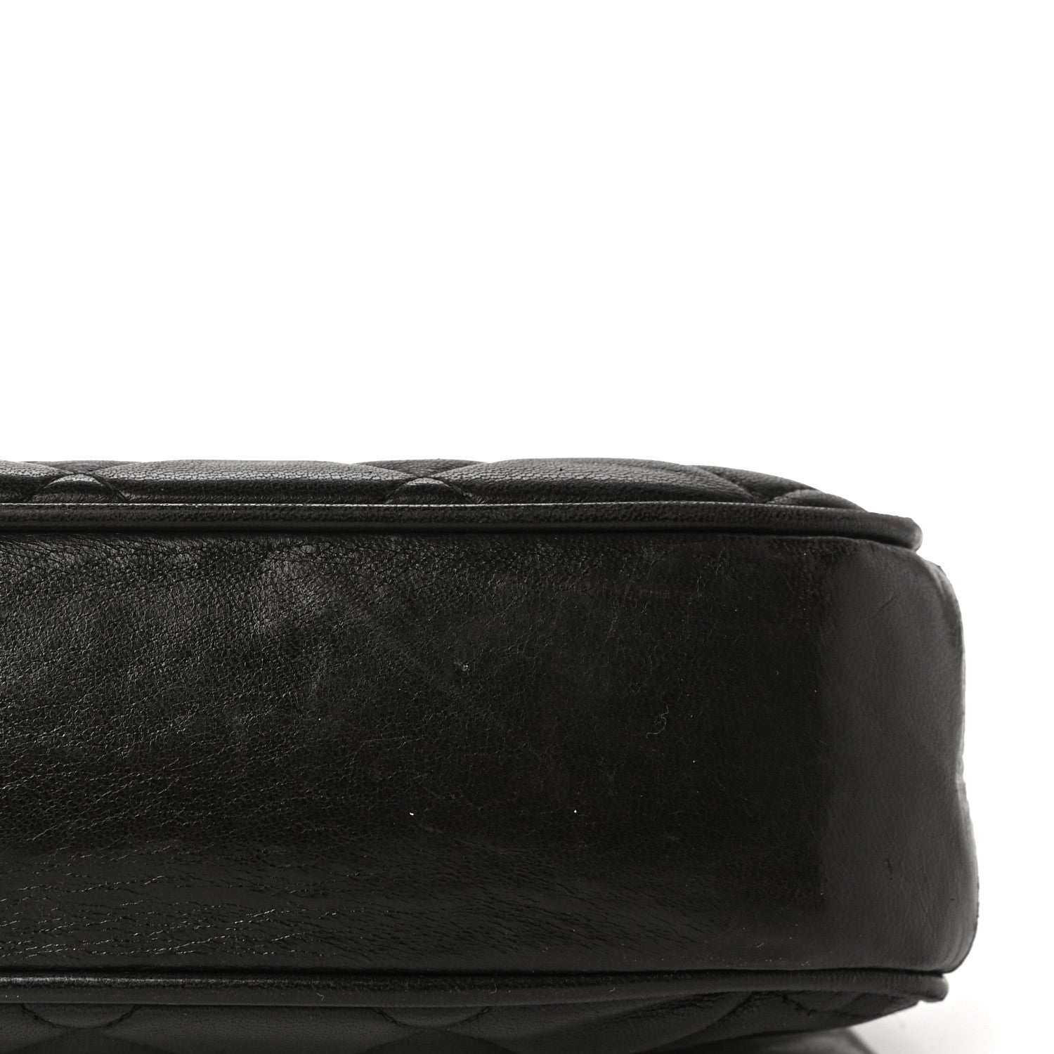Chanel Lambskin Quilted Kisslock Frame Bag Black 19 of 21