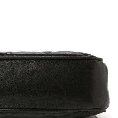 Chanel Lambskin Quilted Kisslock Frame Bag Black 19 of 21