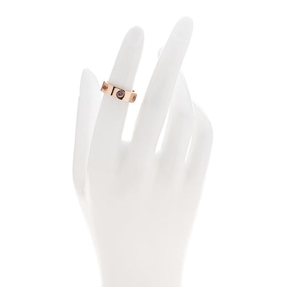 Cartier 18K Pink Gold 6 Pink Sapphire 5.5mm LOVE Ring 48 4.5 2 of 4