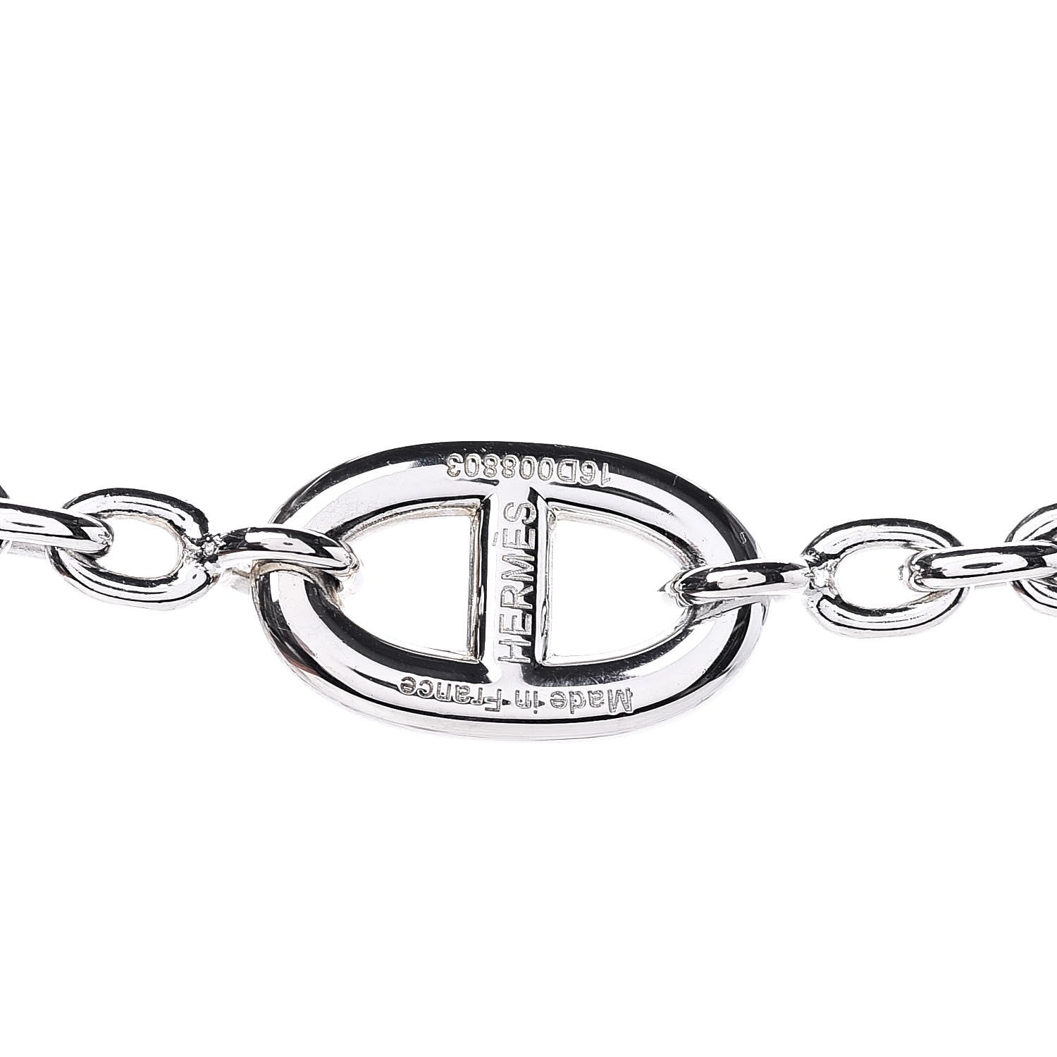 Hermes Sterling Silver Farandole Necklace 160 6 of 7