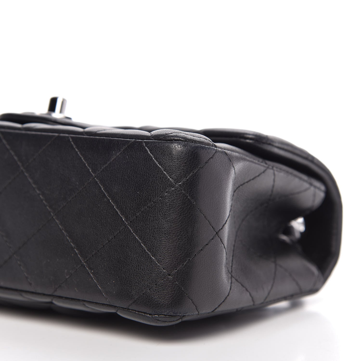 Chanel Lambskin Quilted Mini Rectangular Flap Black 7 of 11