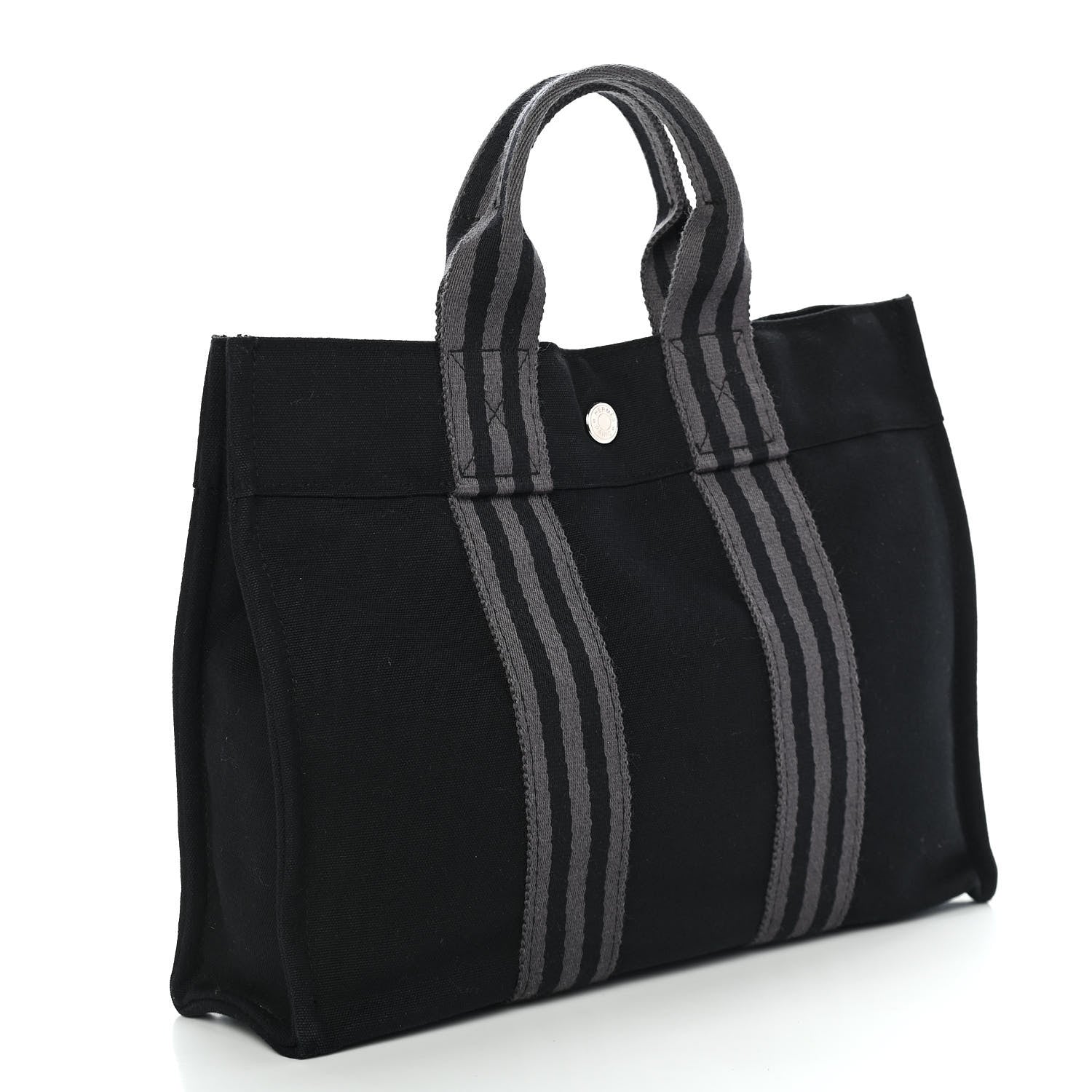 Hermes Canvas Herline PM Tote Black 2 of 8