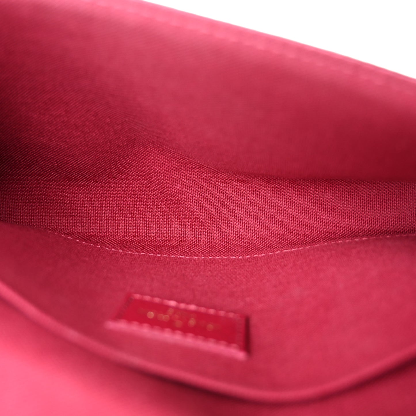 Monogram Pochette Felicie Chain Wallet Fuchsia