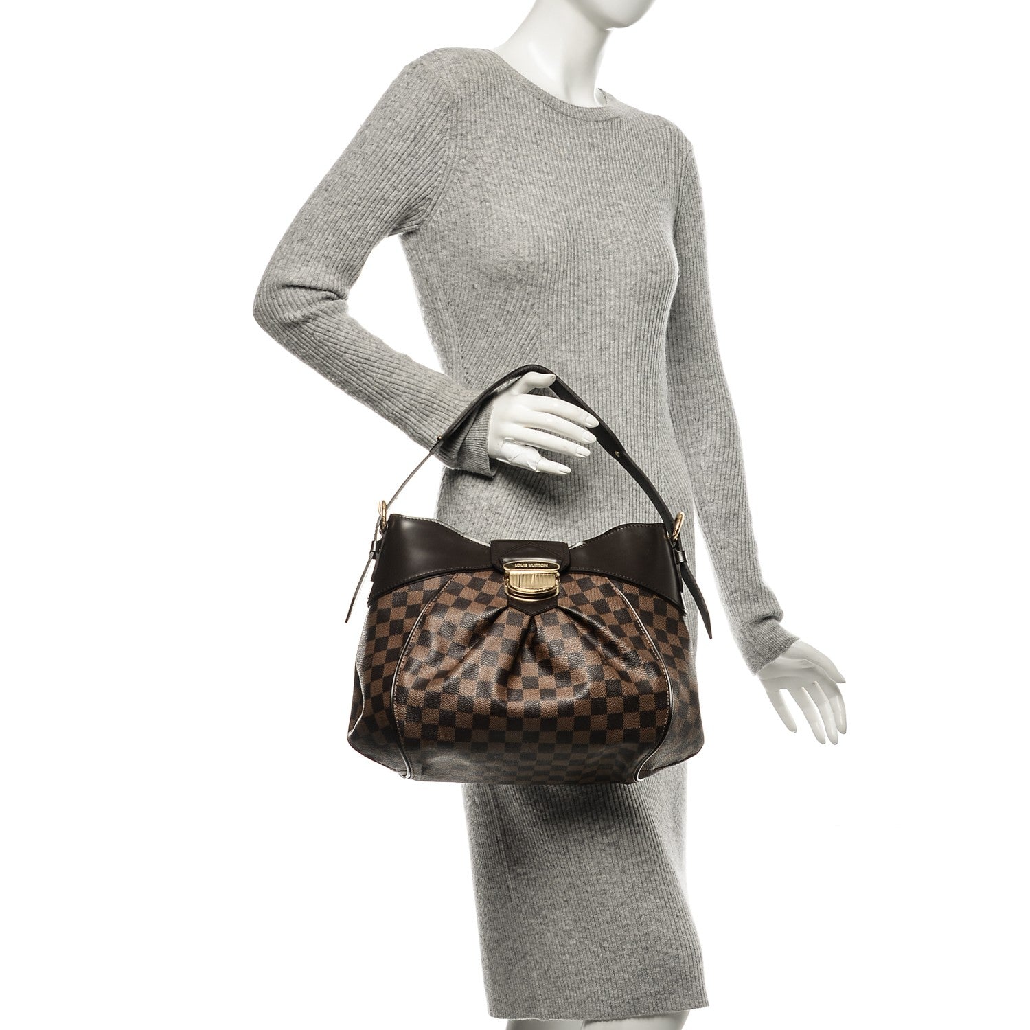 Louis Vuitton Damier Ebene Sistina MM 2 of 6