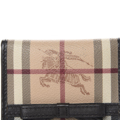 Burberry Haymarket Check Bow Wallet Black 5 of 9