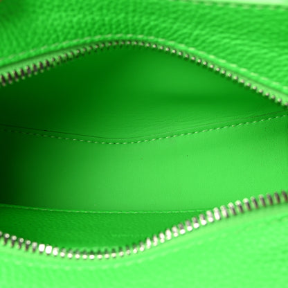 Balenciaga Grained Calfskin Neo Classic Silver Hardware Nano City Crossbody Fluo Green 4 of 8
