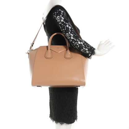 Givenchy Shiny Lord Calfskin Medium Antigona Dark Beige 2 of 7