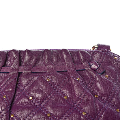 Marc Jacobs Calfskin Quilted Stardust Shoulder Bag Purple 17 of 18