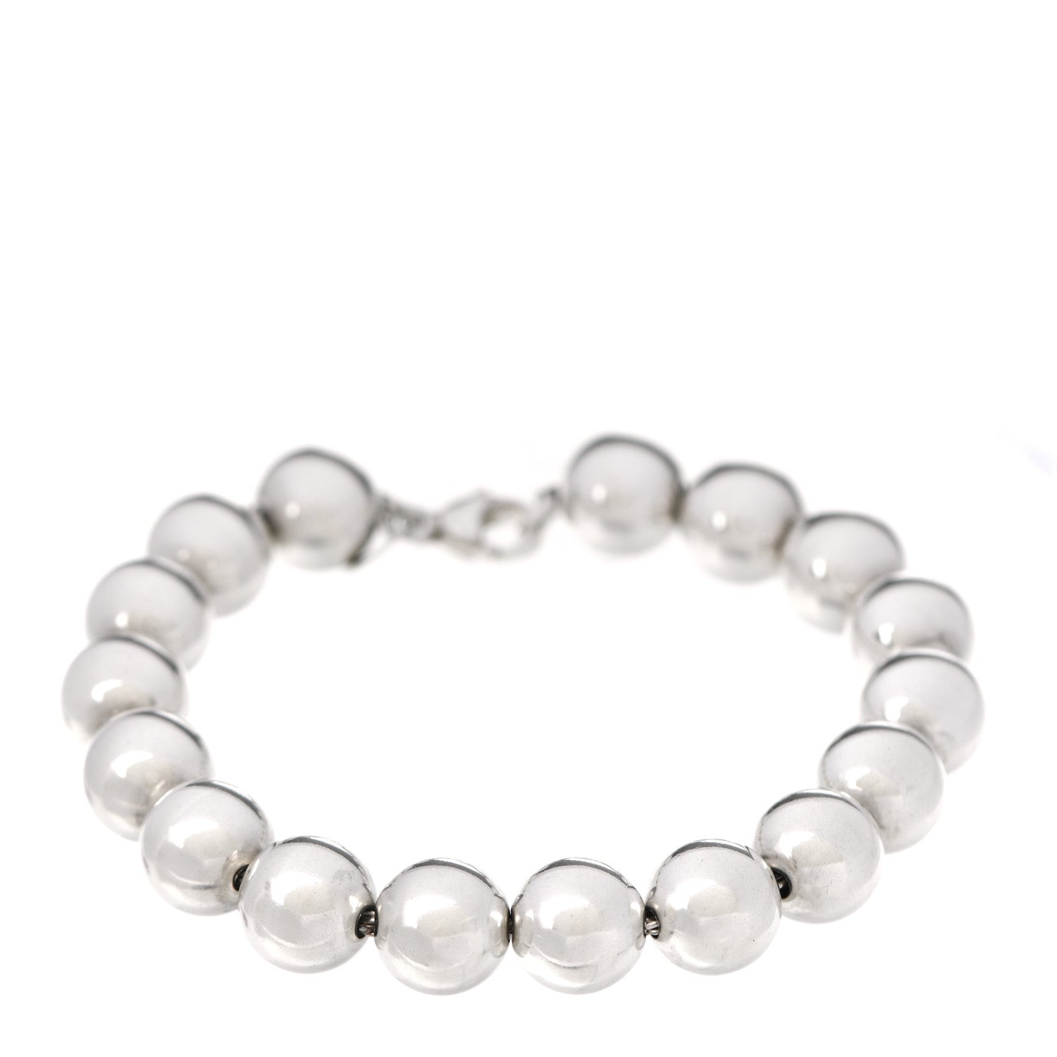 Tiffany Sterling Silver 10mm HardWear Ball Bracelet 1 of 5