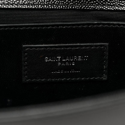 Saint Laurent Grain De Poudre Monogram Cassandre Clutch Black 7 of 8