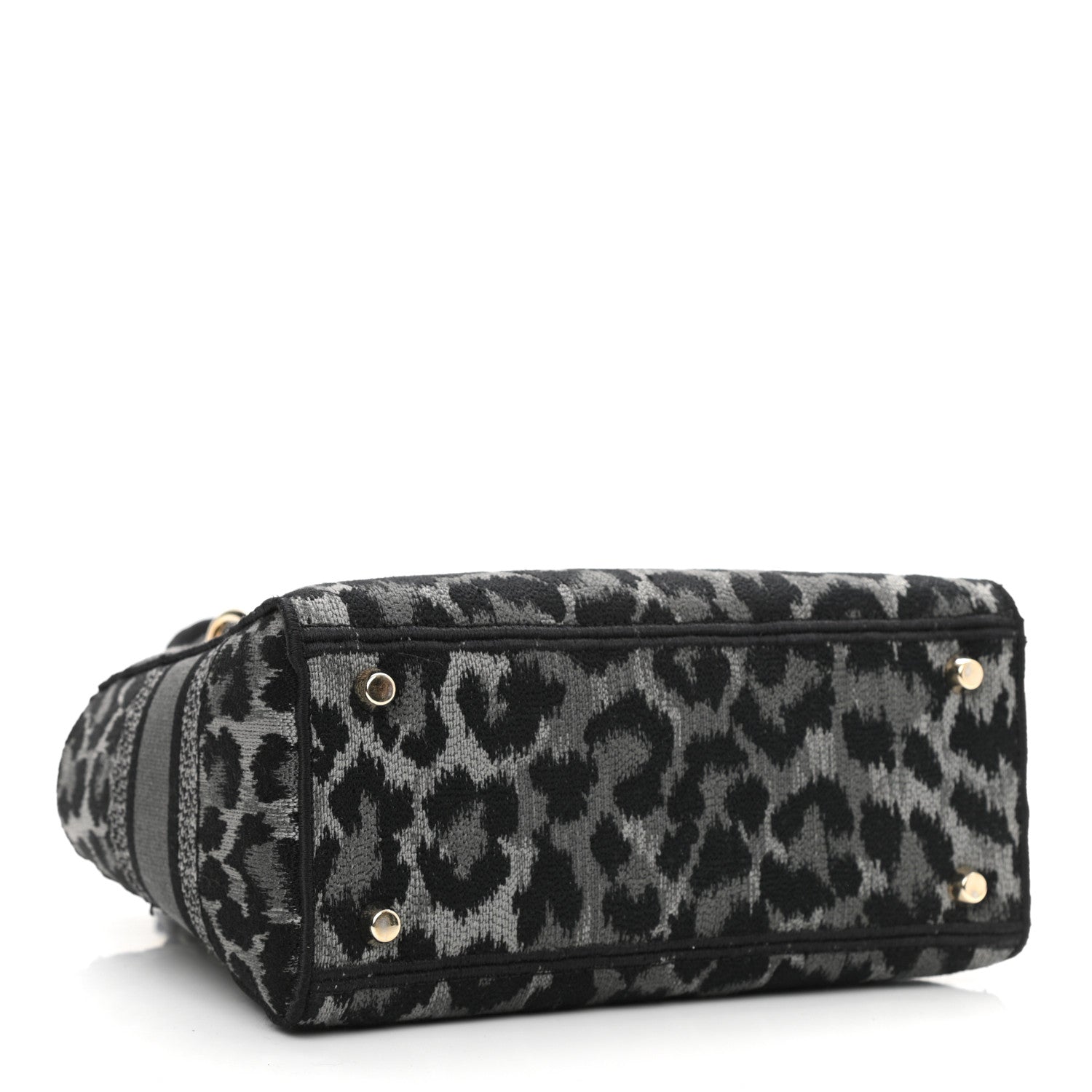 Christian Dior Canvas Mizza Embroidered Medium Lady D-Lite Gray 4 of 12