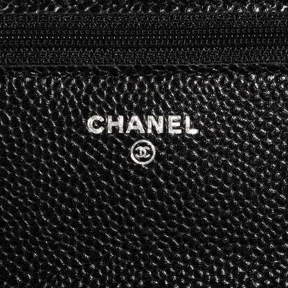 Chanel Caviar Quilted Wallet On Chain WOC Black 6 of 9