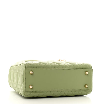Christian Dior Lambskin Cannage Small My ABCDior Lady Dior Green 4 of 12