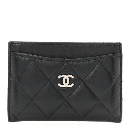 Chanel Lambskin Quilted Card Holder Black 1 of 8