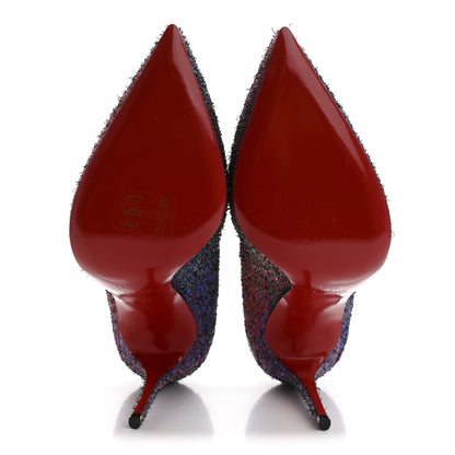 Christian Louboutin Starlight Lurex Hot Chick 100 Pumps 38 Multicolor By Night 6 of 9
