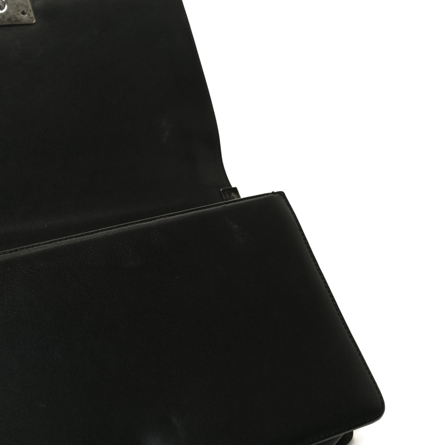 Calfskin Quilted New Medium Boy Flap Black