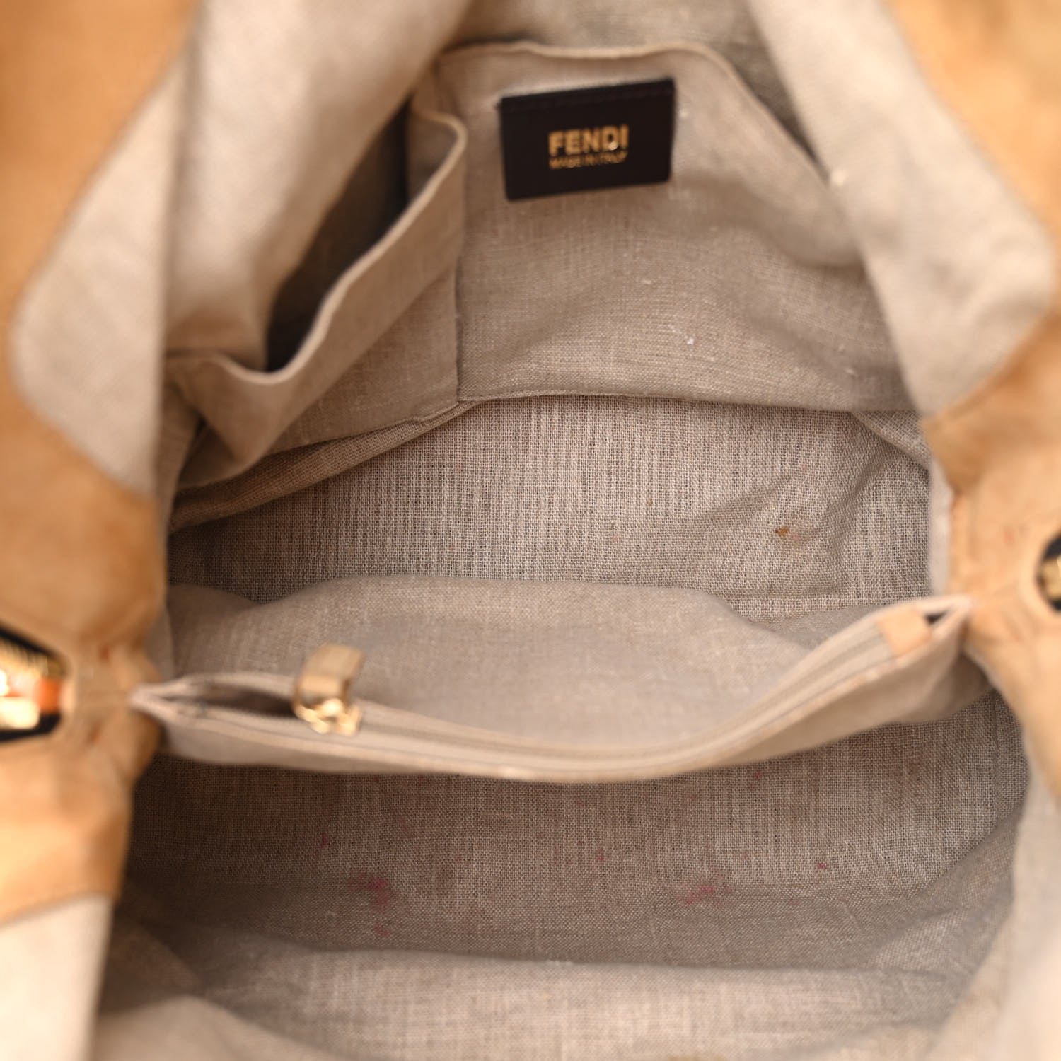 Fendi Pequin Cuoio Vegetale 2Bag Tobacco Rosso Blue Mirto Miele 5 of 13