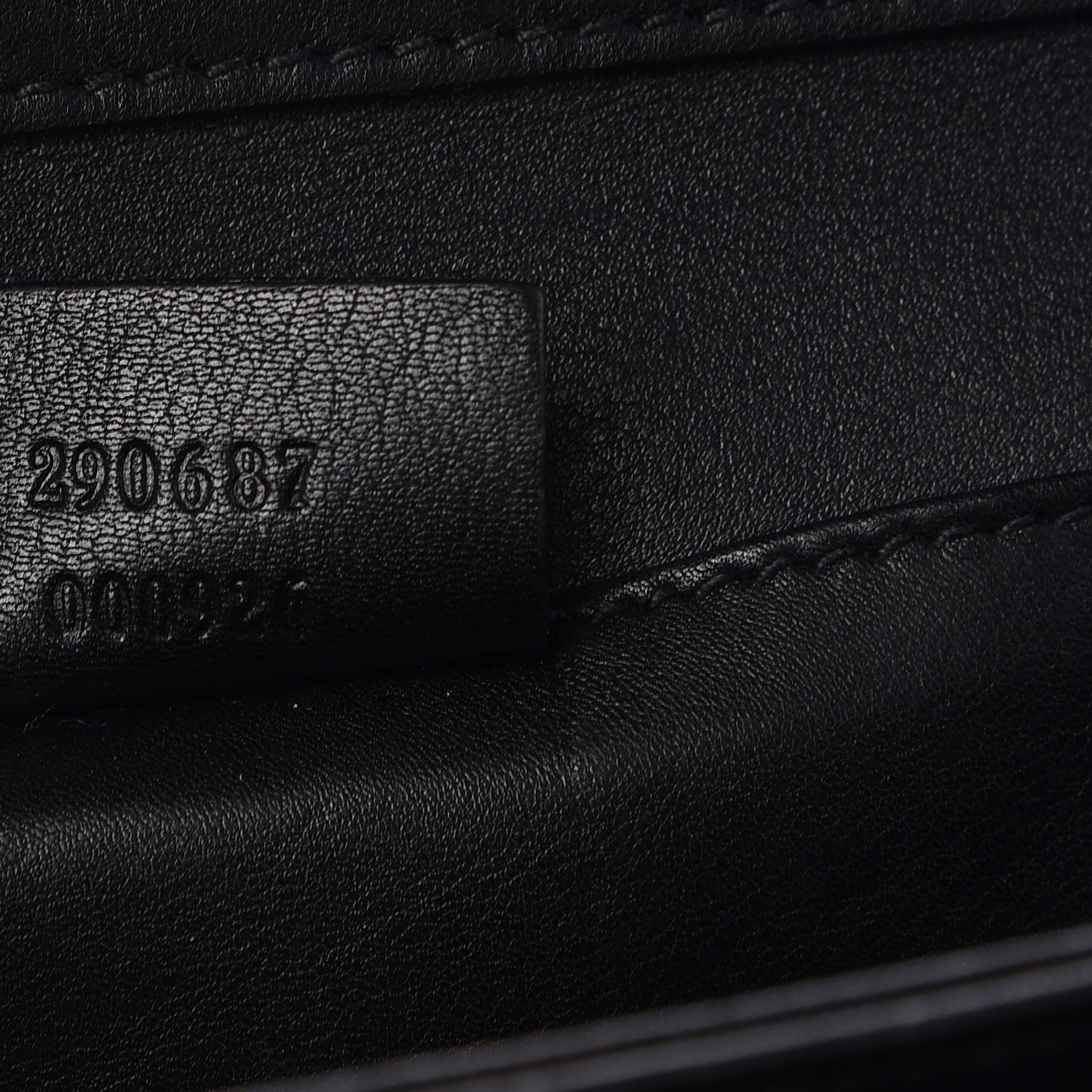 Gucci Suede Chain Clutch Black 7 of 9