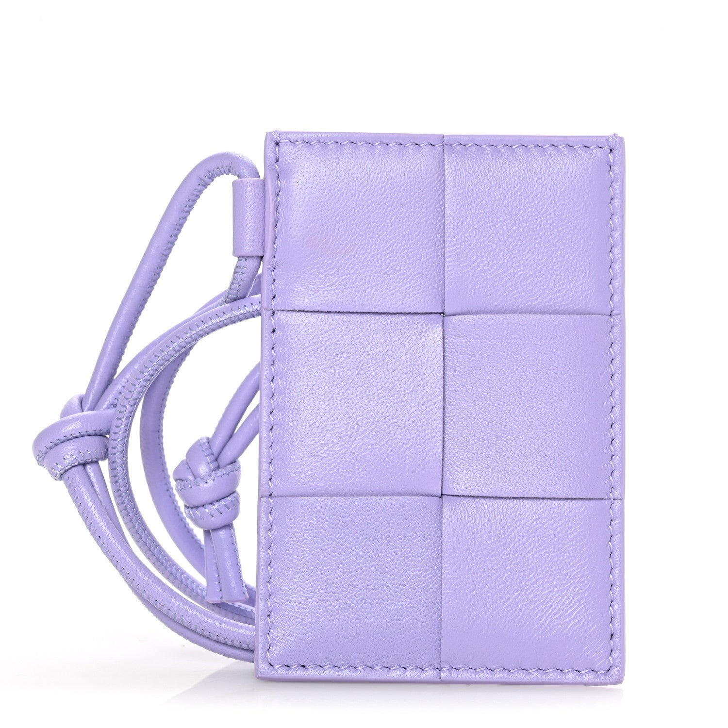 Bottega Veneta Nappa Maxi Intrecciato Card Case On Strap Wisteria 1 of 4