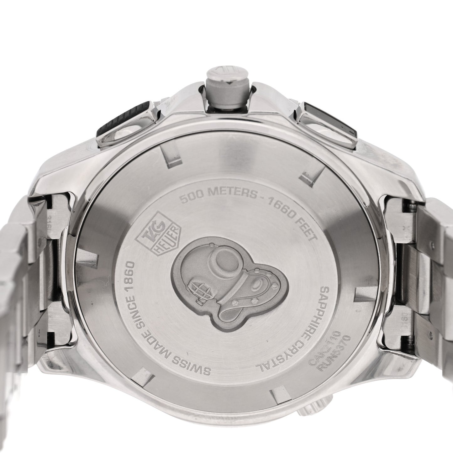 Stainless Steel 43mm Aquaracer 500M Automatic Watch Black CAK2110