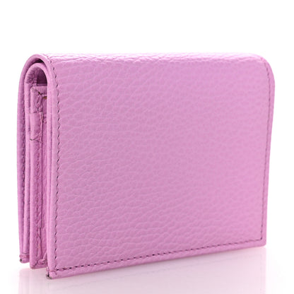 Gucci Dollar Calfskin Bosco Card Case Wallet Malva 3 of 11