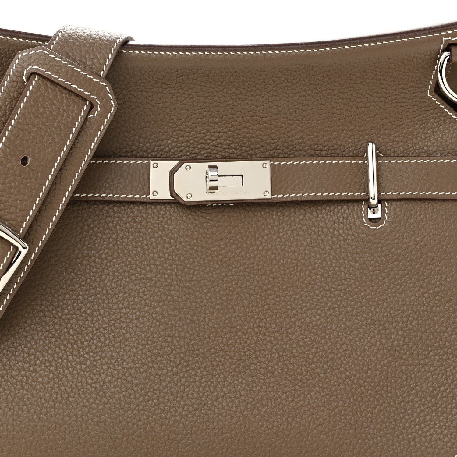 Hermes Taurillon Clemence Jypsiere 34 Etoupe 8 of 12