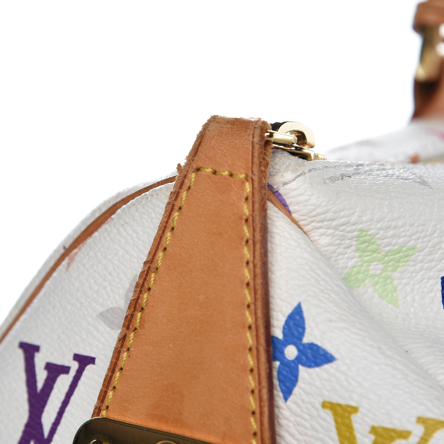 Louis Vuitton Monogram Multicolor Keepall 45 White 13 of 28