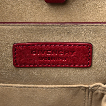 Givenchy Lambskin Medium Shark Lock Satchel Red 6 of 13