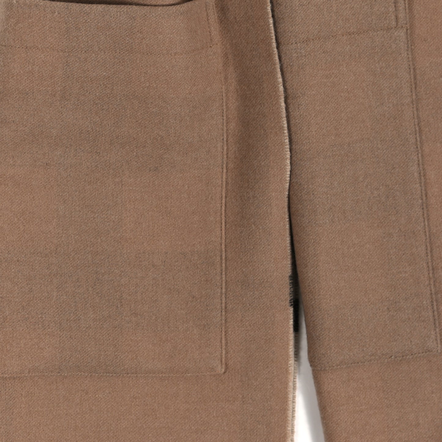 Check Reversible Fringe Scarf Beige