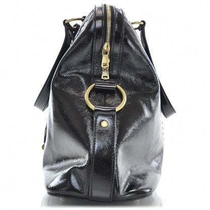 Saint Laurent Patent Leather Oversized Muse Black 4 of 9