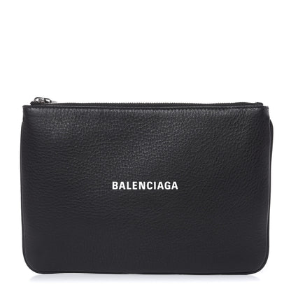Balenciaga Calfskin Large Everyday Zip Pouch Black 1 of 7