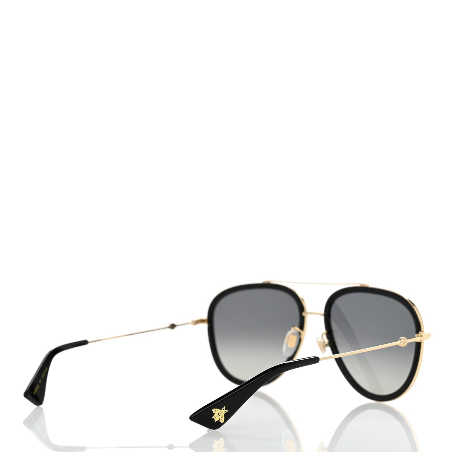Gucci Aviator Sunglasses GG0062S Black Gold 4 of 7