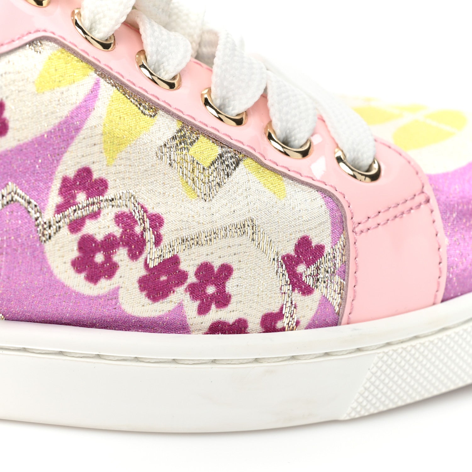 Christian Louboutin Patent Tissu Kyoto Flamingirl Flats 39.5 Multicolor 12 of 16