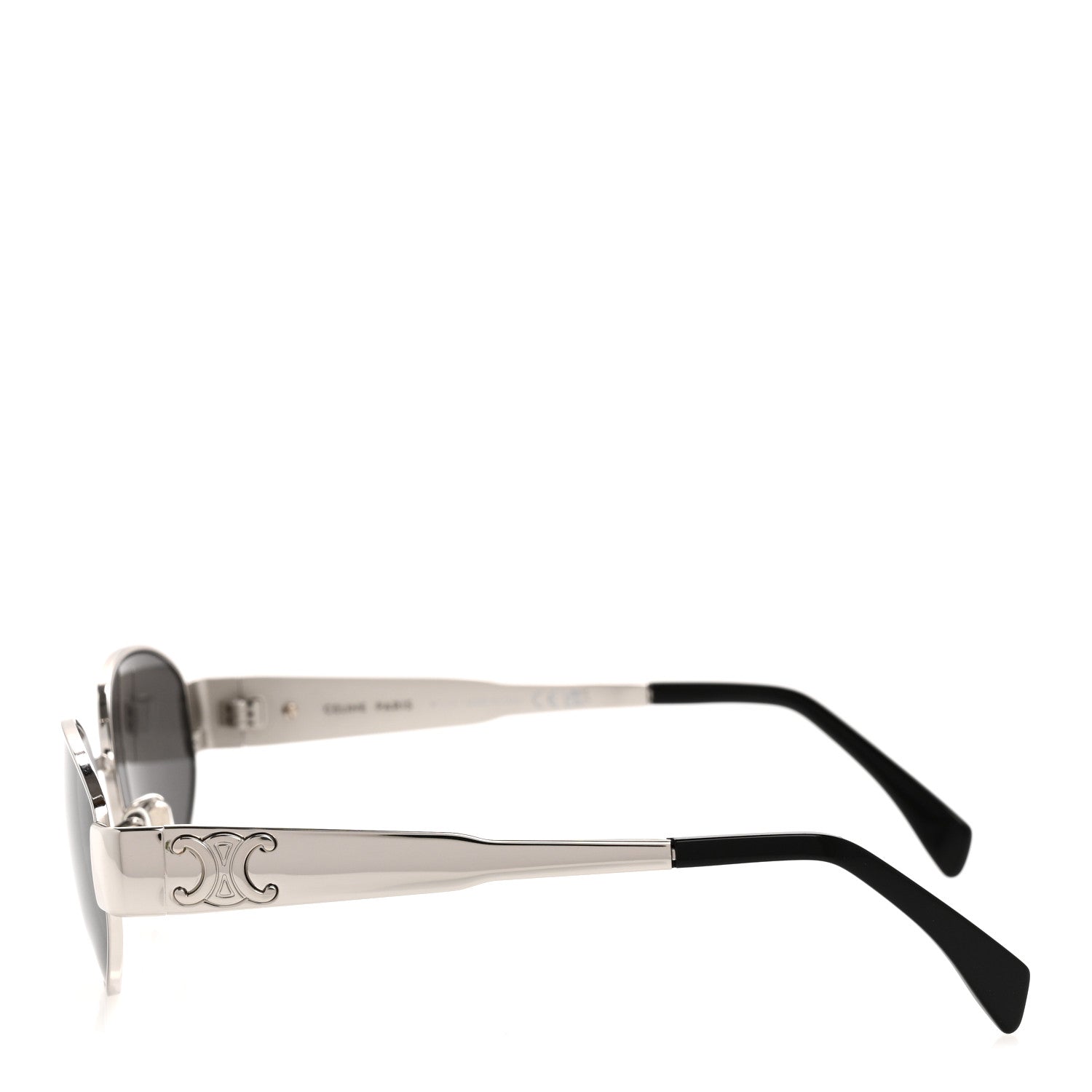 Celine Metal Triomphe 01 Sunglasses CL40235U Silver Smoke 3 of 8